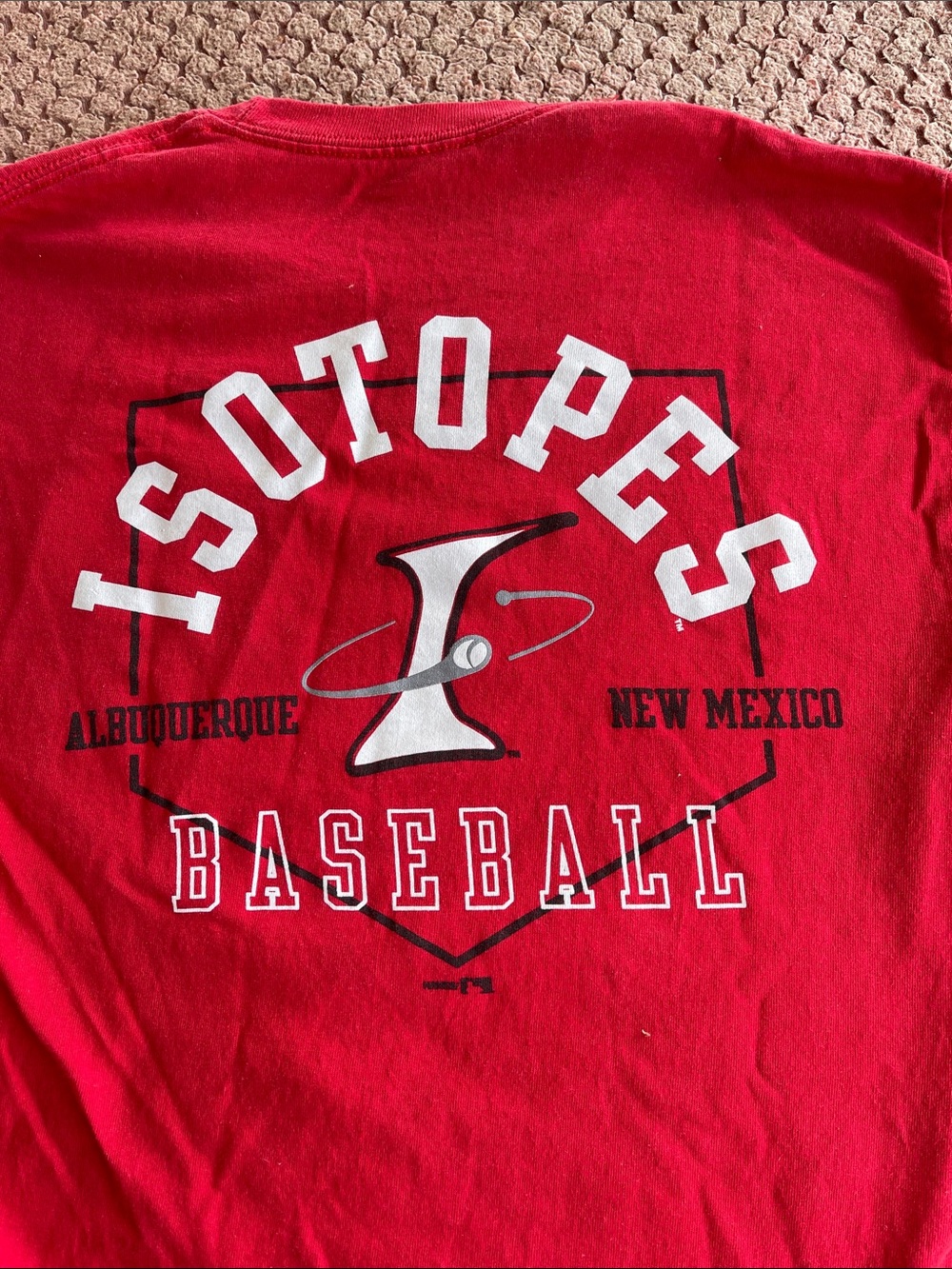 Hanes Red Isotopes Baseball Short Sleeve Tee